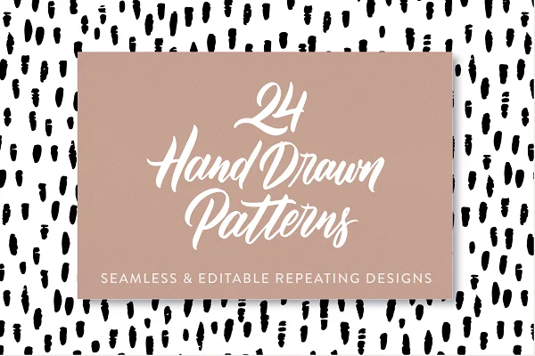 Download 24 Hand Drawn Seamless Patterns Graphic Free - Kufonts.com
