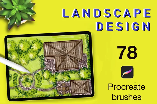 Download landscape Procreate brushes Add-on Free - Kufonts.com
