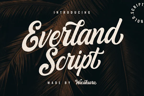 Download Everland Script Font Free - Kufonts.com